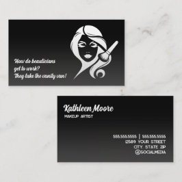 Cartão De Visita 💅 Estheticista Engraçado Makeup Beautician