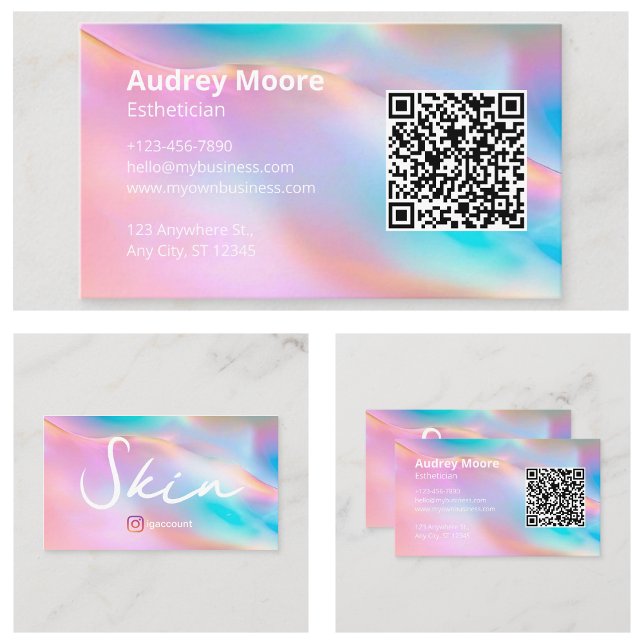 Cartão De Visita Estheticista Moderno Spa (Spa Modern Esthetician Business Card
)