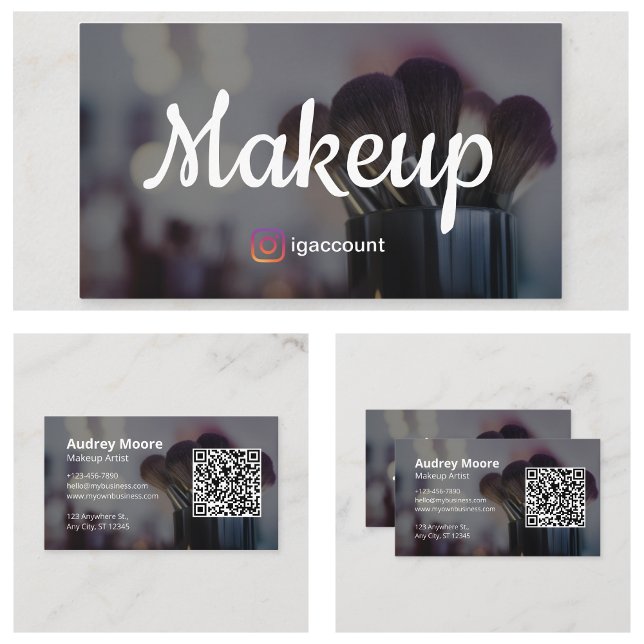 Cartão De Visita Estheticistas Maquietam Artista (Estheticians Makeup Artist Business Card
)