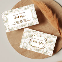 Estilista de Cabelo do Salão Floral Romântico
