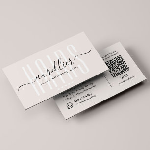 Cartão De Visita Estilista de Cabelo Elegante Especialista em Balay