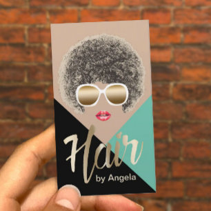 Cartão De Visita Estilista de Cabelos Salão de Cabelo Beauty Gir