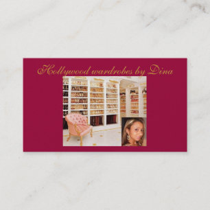 Cartão De Visita Estilista do Wardrobe