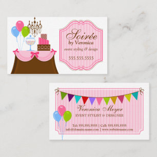 Cartão De Visita Estilista e design do evento