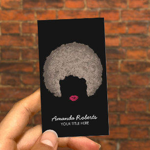 Cartão De Visita Estilo Afro Moderno - Lista de Estilos de Beleza e