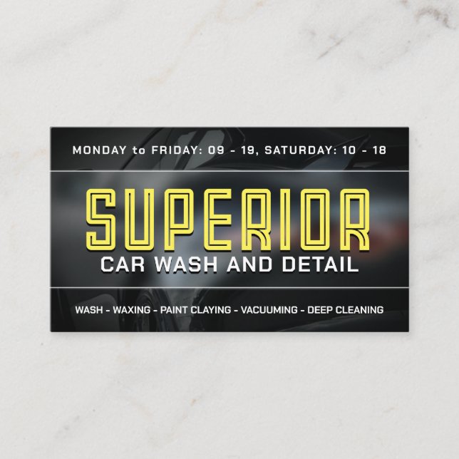 Cartão De Visita Estilo automóvel em negrito (Frente)