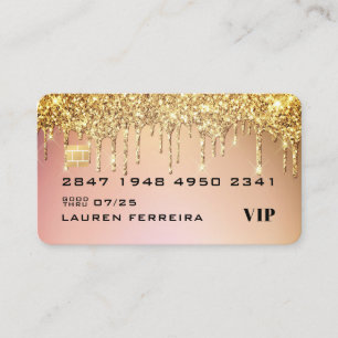Cartão de Visita Estilo Cartão de Crédito Luxo Dou