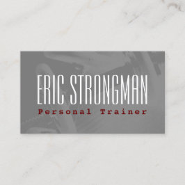 Cartão De Visita Estilo da malhação do cobrir do gym da velha