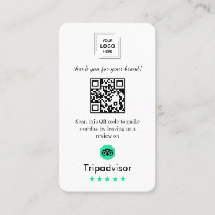 Cartão De Visita Estilo de Feedback do Cliente QR de Análise do Tri