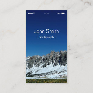 Cartão De Visita Estilo de IU Simples Personalizável do iOS iPhone