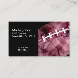 Cartão De Visita Estilo do Grunge do futebol