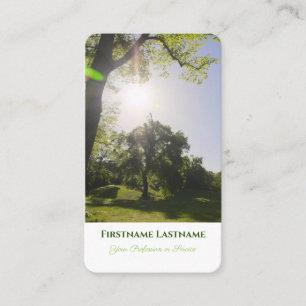 Cartão De Visita Estilo elegante de 100% de jardim verde orgânico n