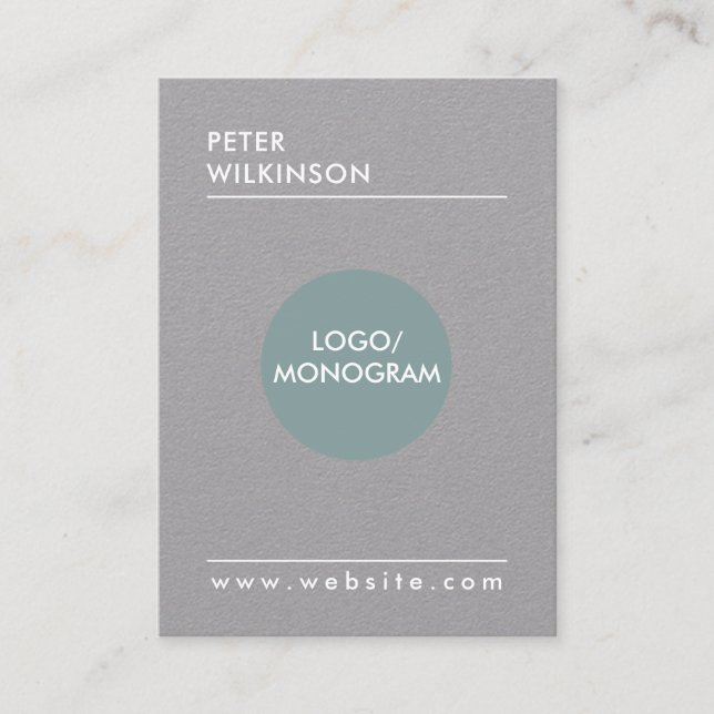 Cartão De Visita Estilo minimalista profissional (Frente)