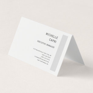 Cartão De Visita Estilo Minimalista Simples Moderno Contemporâneo
