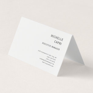 Cartão De Visita Estilo Minimalista Simples Moderno Contemporâneo