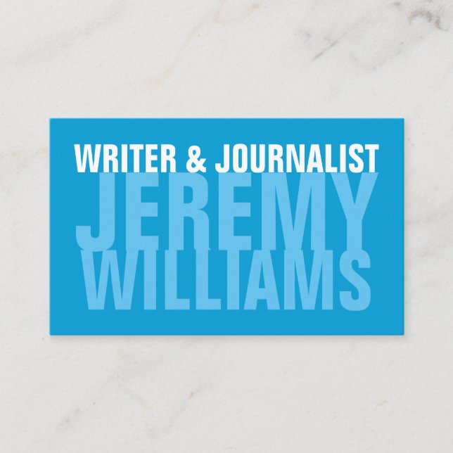 Cartão De Visita Estilo monótonos corajoso extremo (Frente)