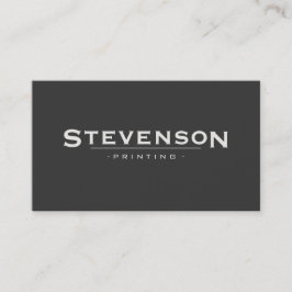 Cartão De Visita Estilo Retroativo de Fonte Simples Negrito