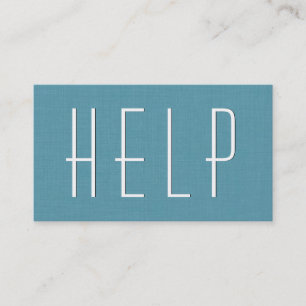 Cartão De Visita Estilo Simples Aqua VOLUNTEER V40