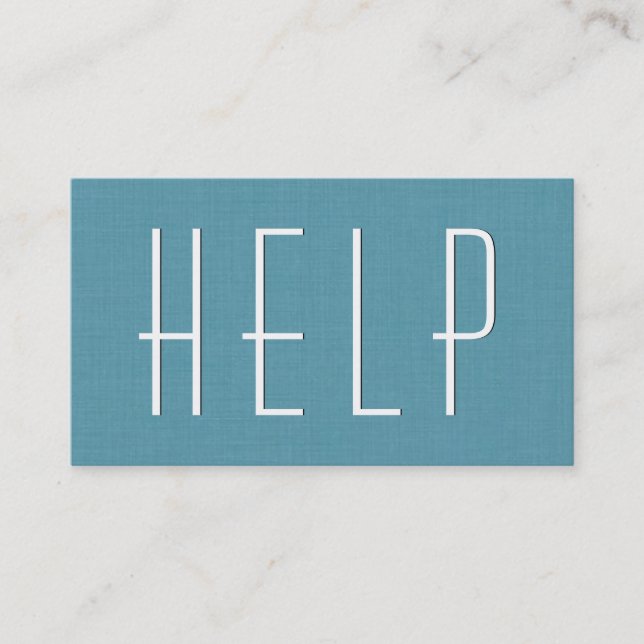 Cartão De Visita Estilo Simples Aqua VOLUNTEER V40 (Frente)