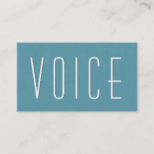 Cartão De Visita Estilo Simples de Aqua ACTOR V50