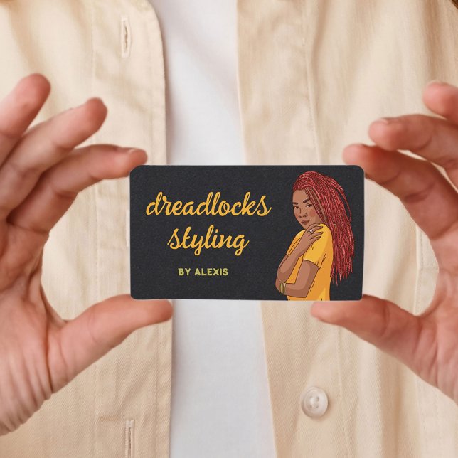 Cartão De Visita Estimulação de Dreadlocks Locticistas (Criador carregado)