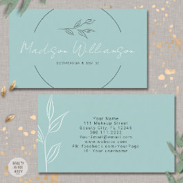 Cartão De Visita Estímulo Terapêutico Moderno - Escala De Calcário