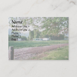 Cartão De Visita Estrada às casas do rancho