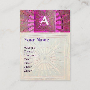 CARTÃO DE VISITA ESTRELA DA MANHÃ, MONOGRAMA