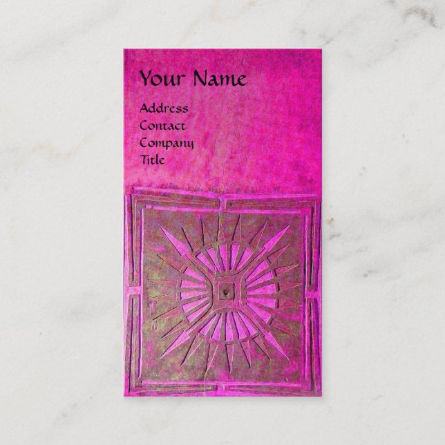 CARTÃO DE VISITA ESTRELA DA MANHÃ, MONOGRAMA (Frente)