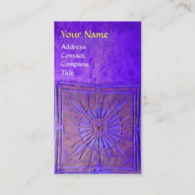 CARTÃO DE VISITA ESTRELA DA MANHÃ, MONOGRAMA (Frente)