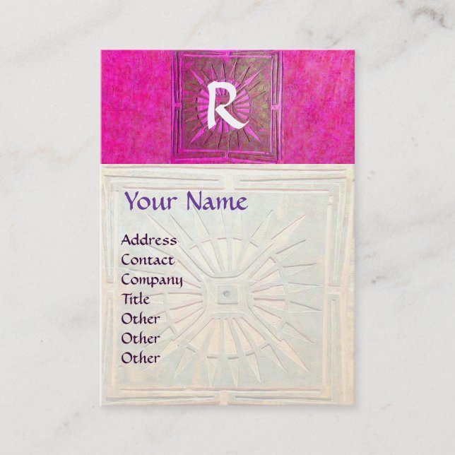 CARTÃO DE VISITA ESTRELA DA MANHÃ, MONOGRAMA (Frente)