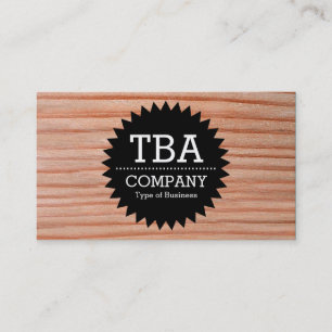 Cartão De Visita Estrela do Círculo Negro v2 - Madeira 01