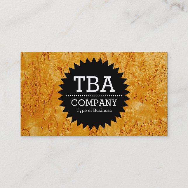 Cartão De Visita Estrela do Círculo Negro v2 - Madeira 03 (Frente)