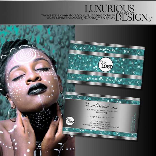 Cartão De Visita Estrelas brilhantes de cinzas lacrimogêneas adicio (Criador carregado)