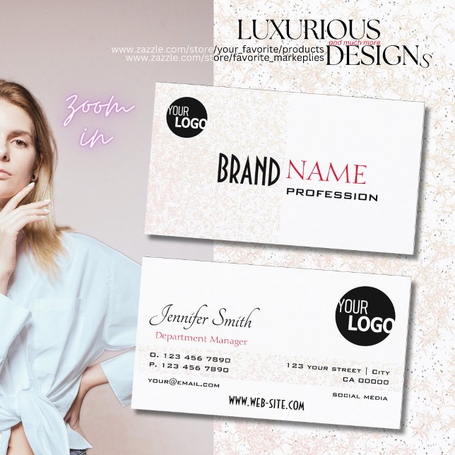 Cartão De Visita Estrelas brilhantes roxas do Pastel branco Elegant (Criador carregado)