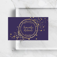 Estrelas Douradas de Astrologia Zodiaca Roxa