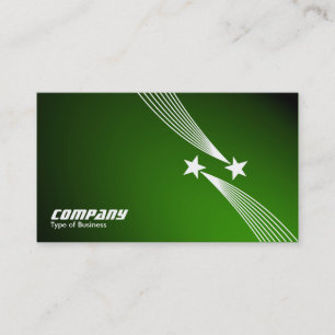Cartão De Visita Estrelas fotografadas v2 - Branco em verde