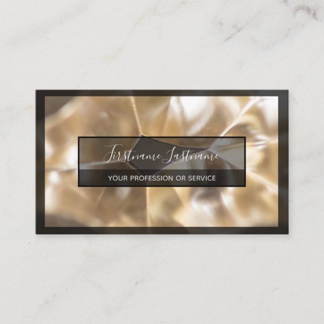 Cartão De Visita Estruturas em liga metálica prateada abstrato de m (Frente)