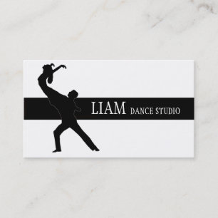 Cartão De Visita Estúdio de Dança Profissional, Instrutor