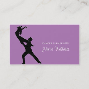 Cartão De Visita Estúdio de Dança Profissional, Negócio de Instruto