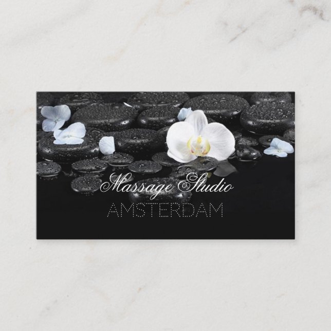 Cartão De Visita Estúdio de Massagem (Frente)