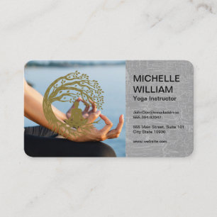 Cartão De Visita Estúdio de Yoga   Meditação   Saúde Mental