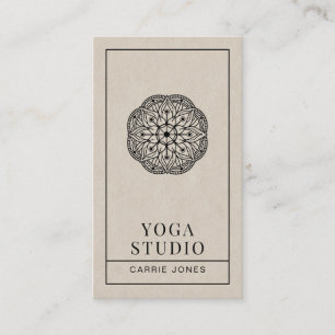 Cartão De Visita Estúdio de Yoga Moderno