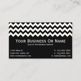 Cartão De Visita Eterno Elegante, Clássico Preto E Branco