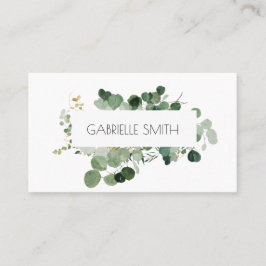 Cartão De Visita Eterno Verde Moderno Evergreen