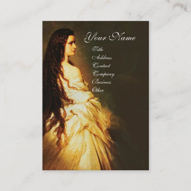 Cartão De Visita ETHERNAL BEAUTY Hair Salon Day Spa, Artista Makeup (Frente)