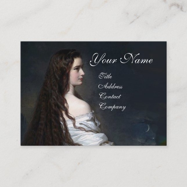 Cartão De Visita ETHERNAL BEAUTY Hair Salon Day Spa, Artista Makeup (Frente)