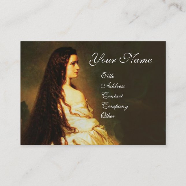 Cartão De Visita ETHERNAL BEAUTY Hair Salon Day Spa, Artista Makeup (Frente)