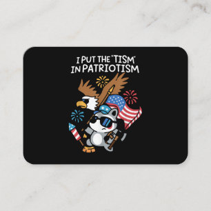 Cartão De Visita Eu Coloquei o Tismo no Águia Atlética Patriotismo