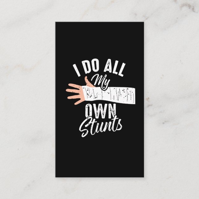 Cartão De Visita Eu Faço Todas As Minhas Próprias Pedras Quebradas  (Frente)